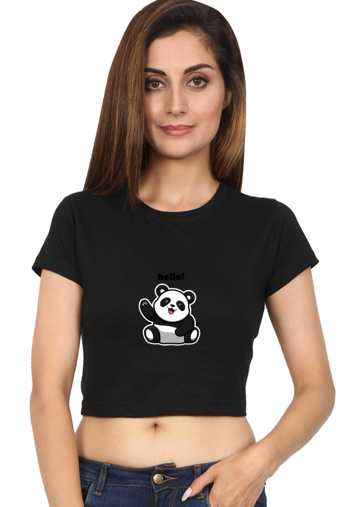 Panda Crop Top