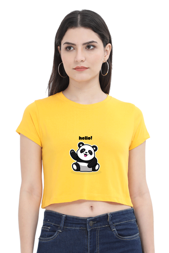 Panda Crop Top