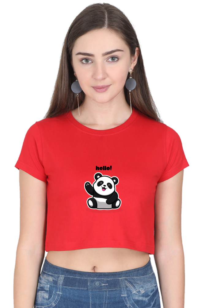 Panda Crop Top