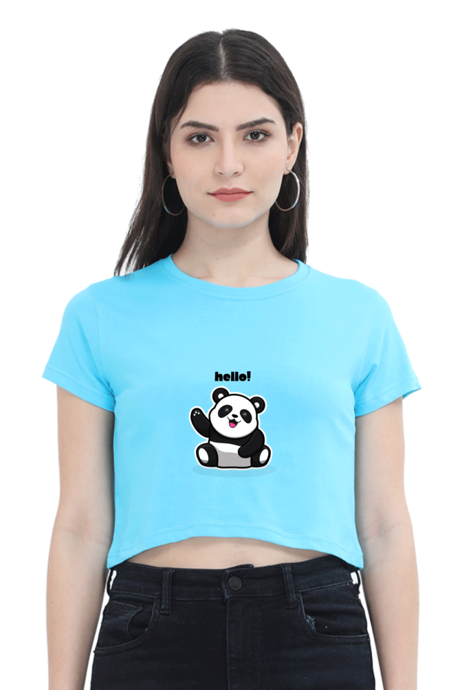Panda Crop Top
