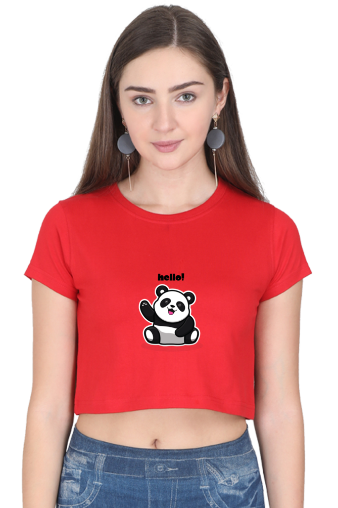 Panda Crop Top