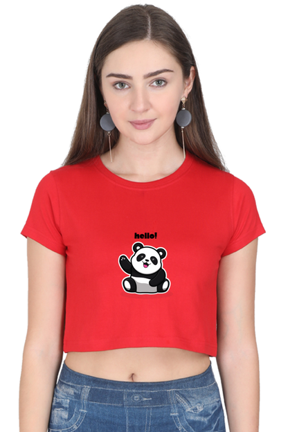 Panda Crop Top