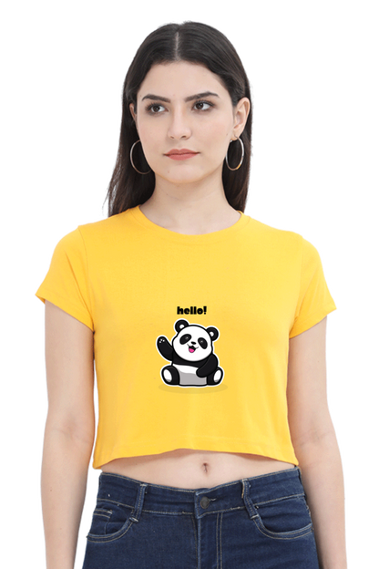 Panda Crop Top