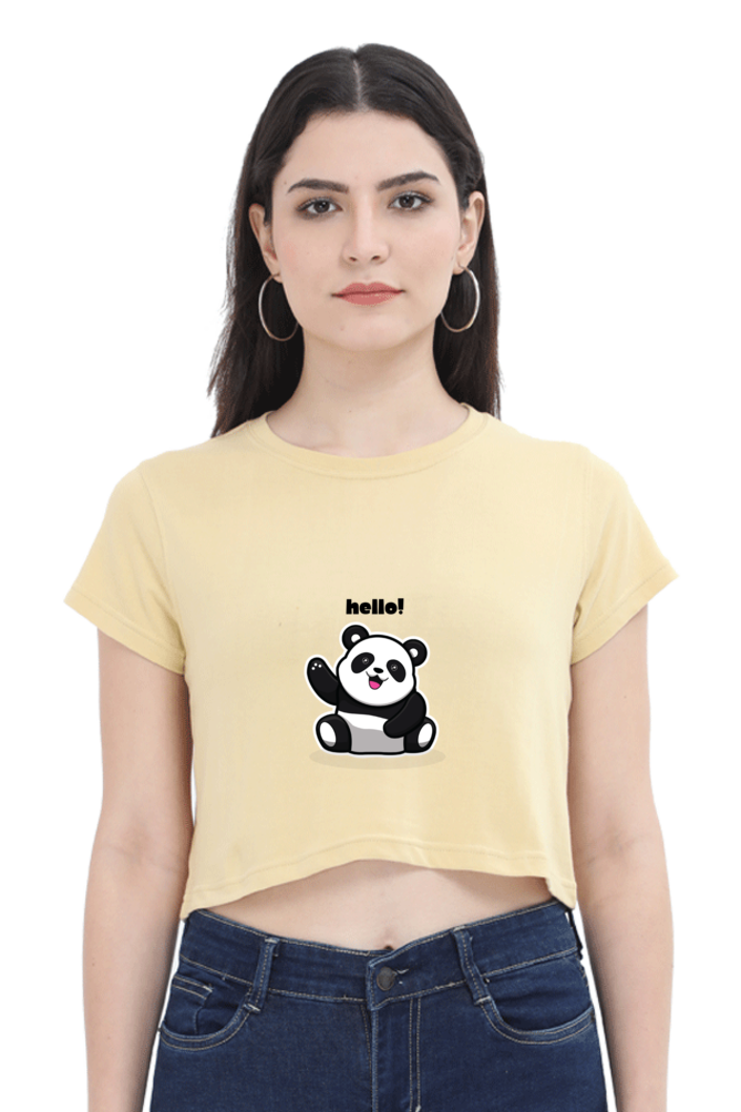 Panda Crop Top